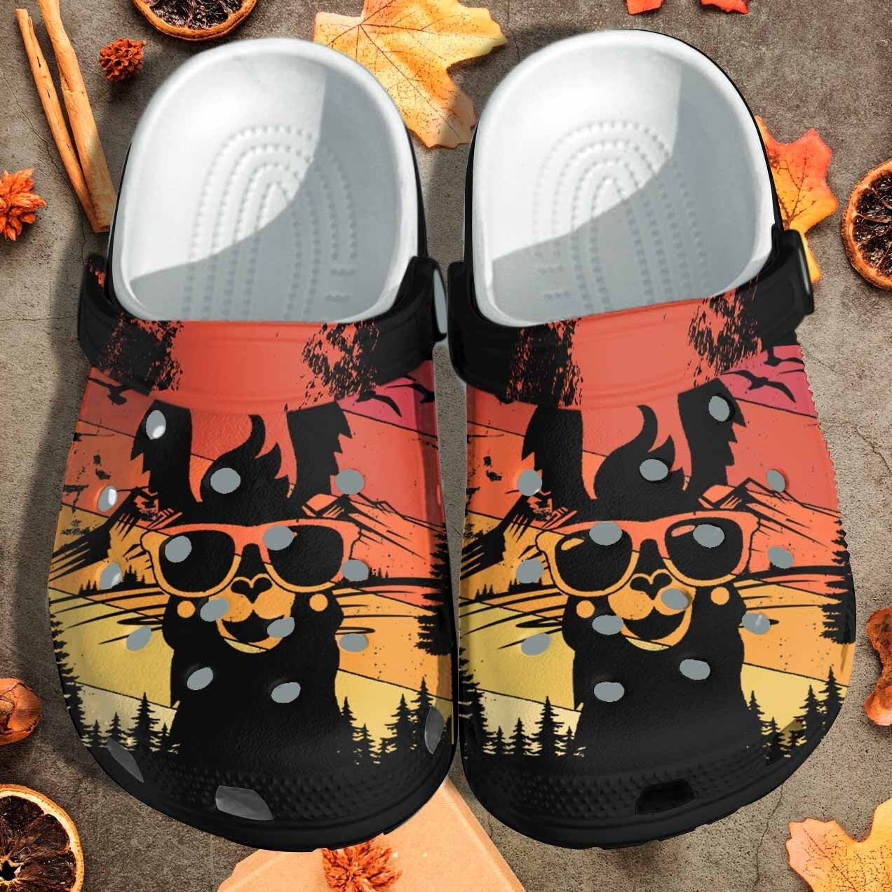 Llama Shoes Clogs - Retro Style Alpaca Crocs Clogs Birthday Gift