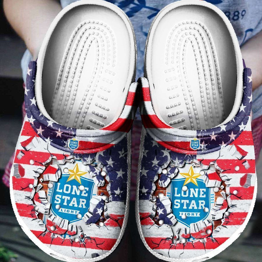 Lone Star Light Crocs Clog Shoes
