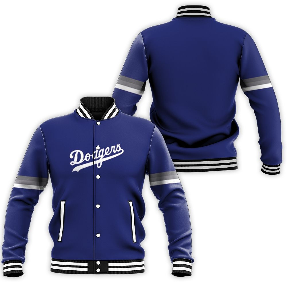 Los Angeles Dodgers Royal Jersey Inspired Style Baseball Jacket for Men Women