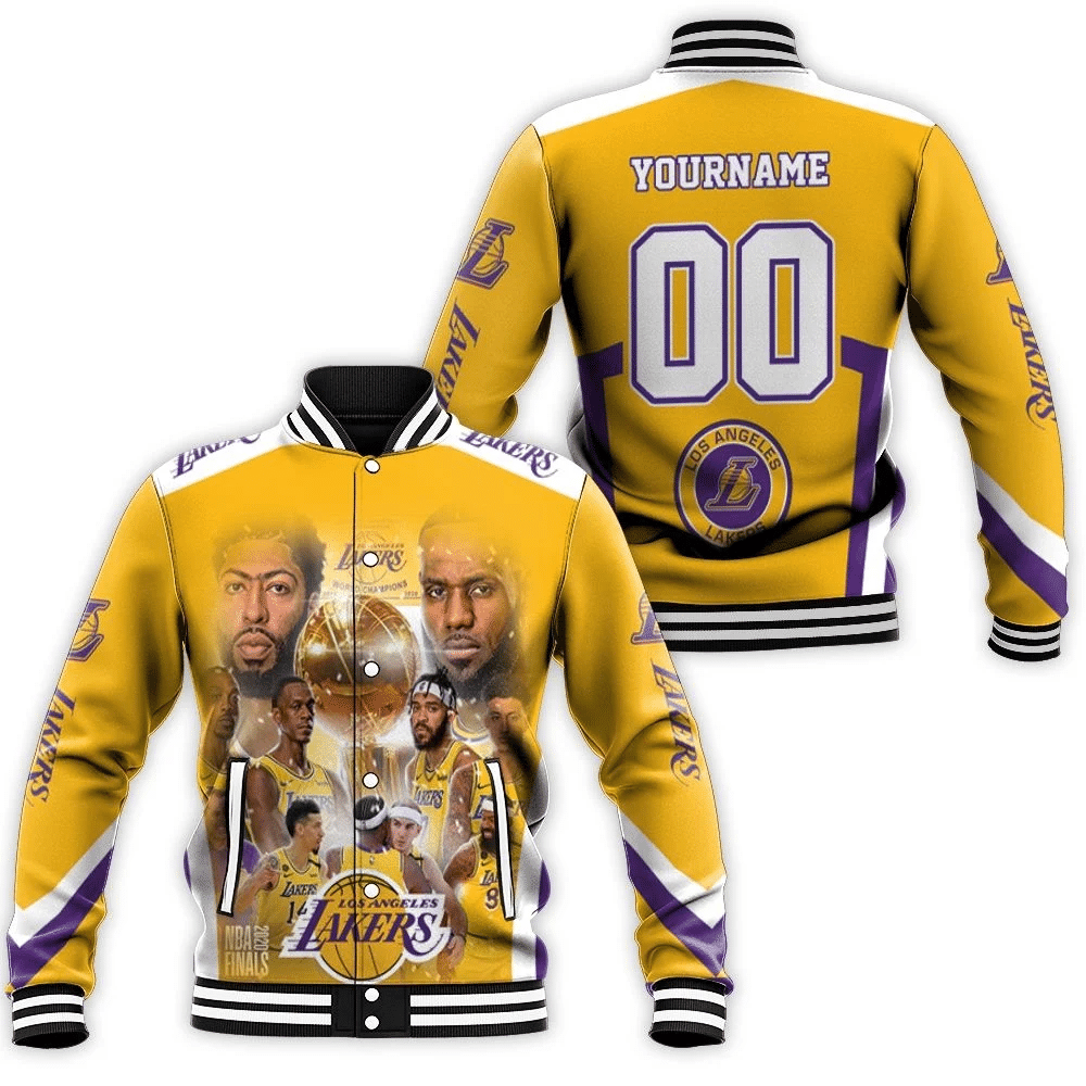 Los Angeles Lakers Champions Nba Western Baseball Jacket for Men Women