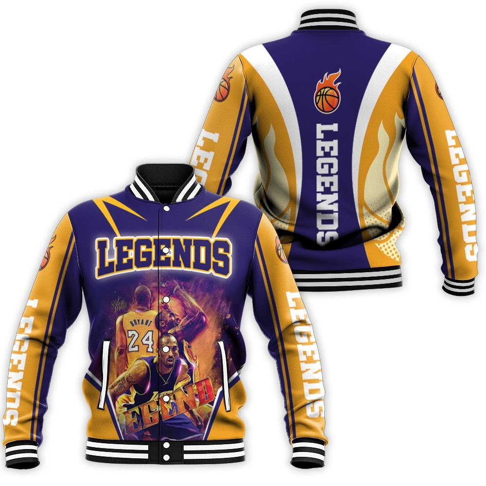 Los Angeles Lakers Legend Kobe Bryant Baseball Jacket for Men Women