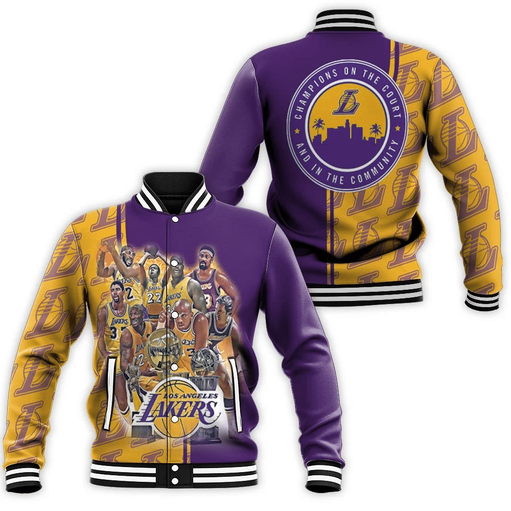 Los Angeles Lakers Legend Nba Western Conference Baseball Jacket for Men Women