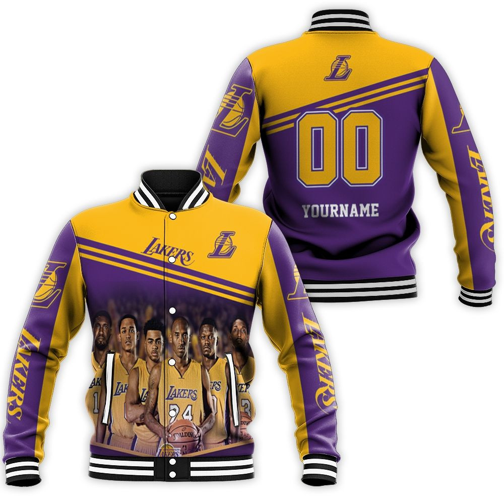 Los Angeles Lakers Nba Logo Western Conference_1 Baseball Jacket for Men Women