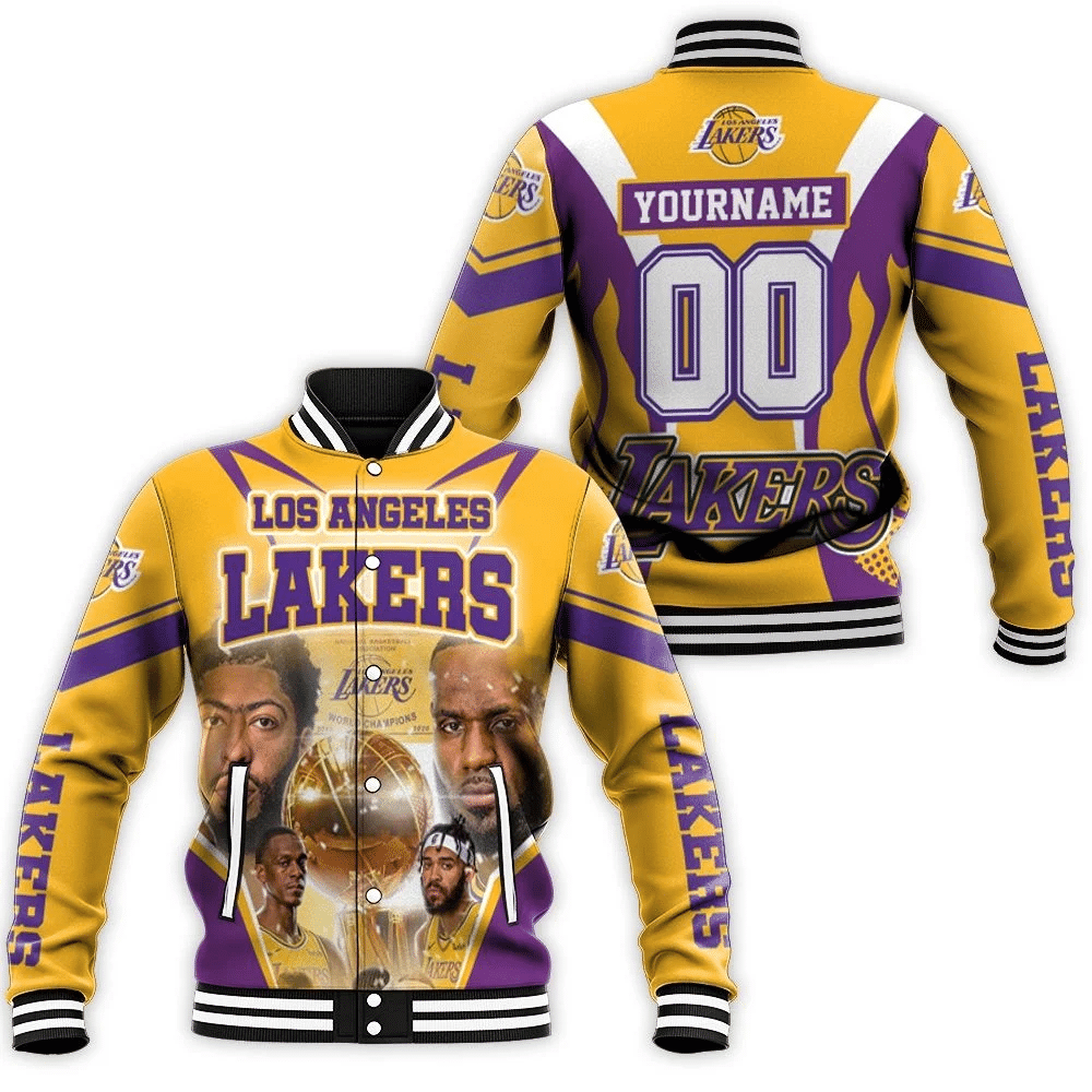 Los Angeles Lakers Western Conference Champions Baseball Jacket for Men Women