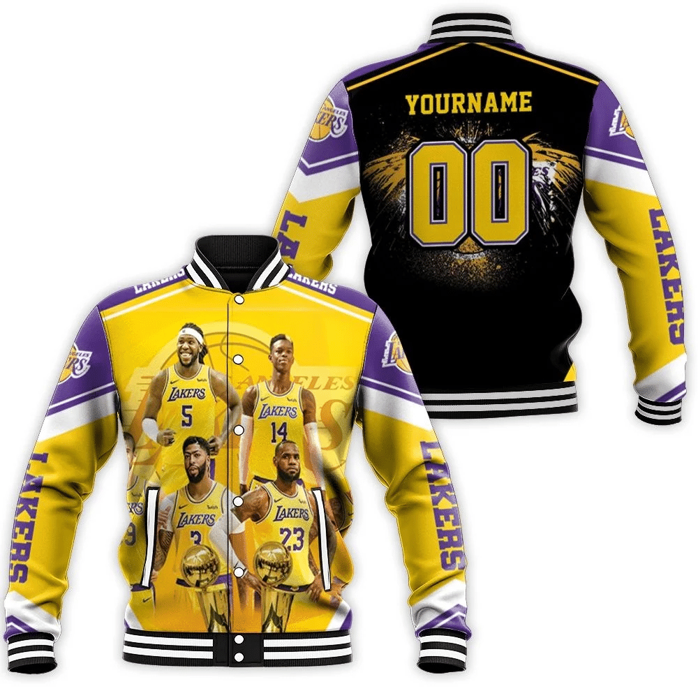 Los Angeles Lakers Western Conference Mashup Batman Baseball Jacket for Men Women