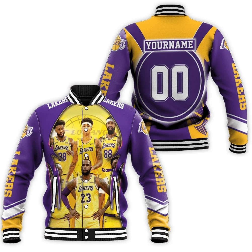 Los Angeles Lakers Western Conference Thank You Fans Baseball Jacket for Men Women