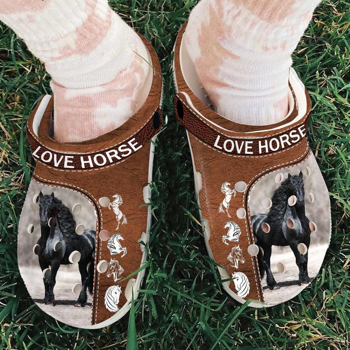 Love Horse Crocs Classic Clogs Shoes