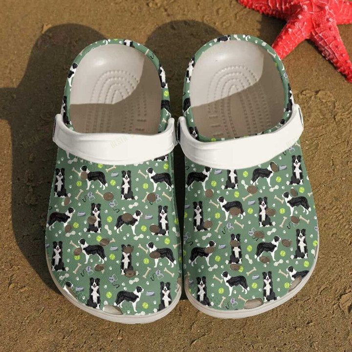 Lovely Border Collie Collection Crocs Classic Clogs Shoes