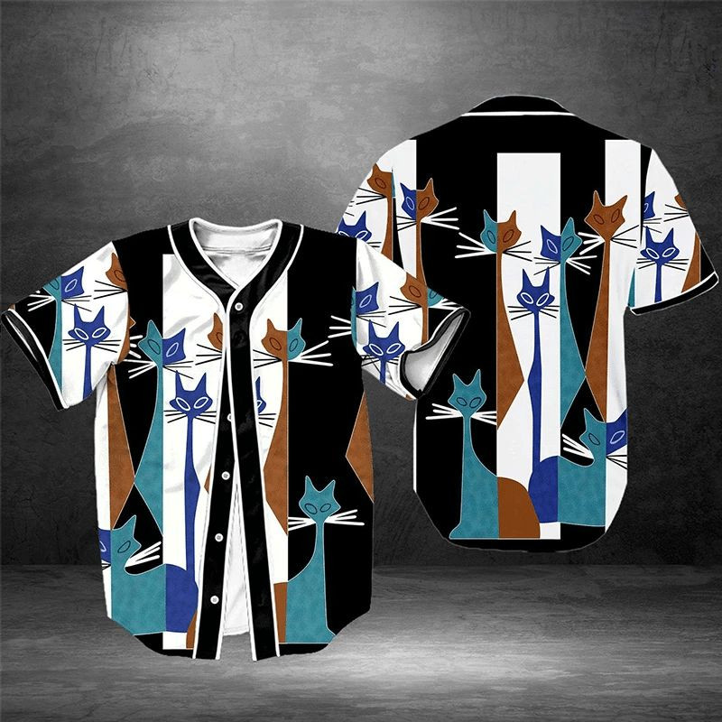 Lovely Cats Gift For Lover Baseball Jersey