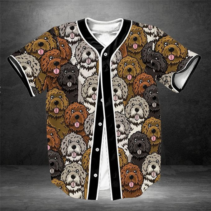 Lovely Goldendoodle Gift For Lover Baseball Jersey