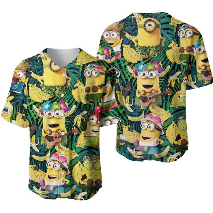 Lovely Minions Hawai Gift For Lover Baseball Jersey