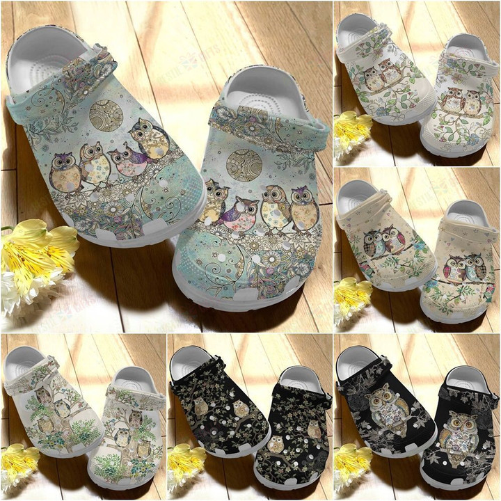 Lovely Owl Family Crocs Classic Clogs Shoes