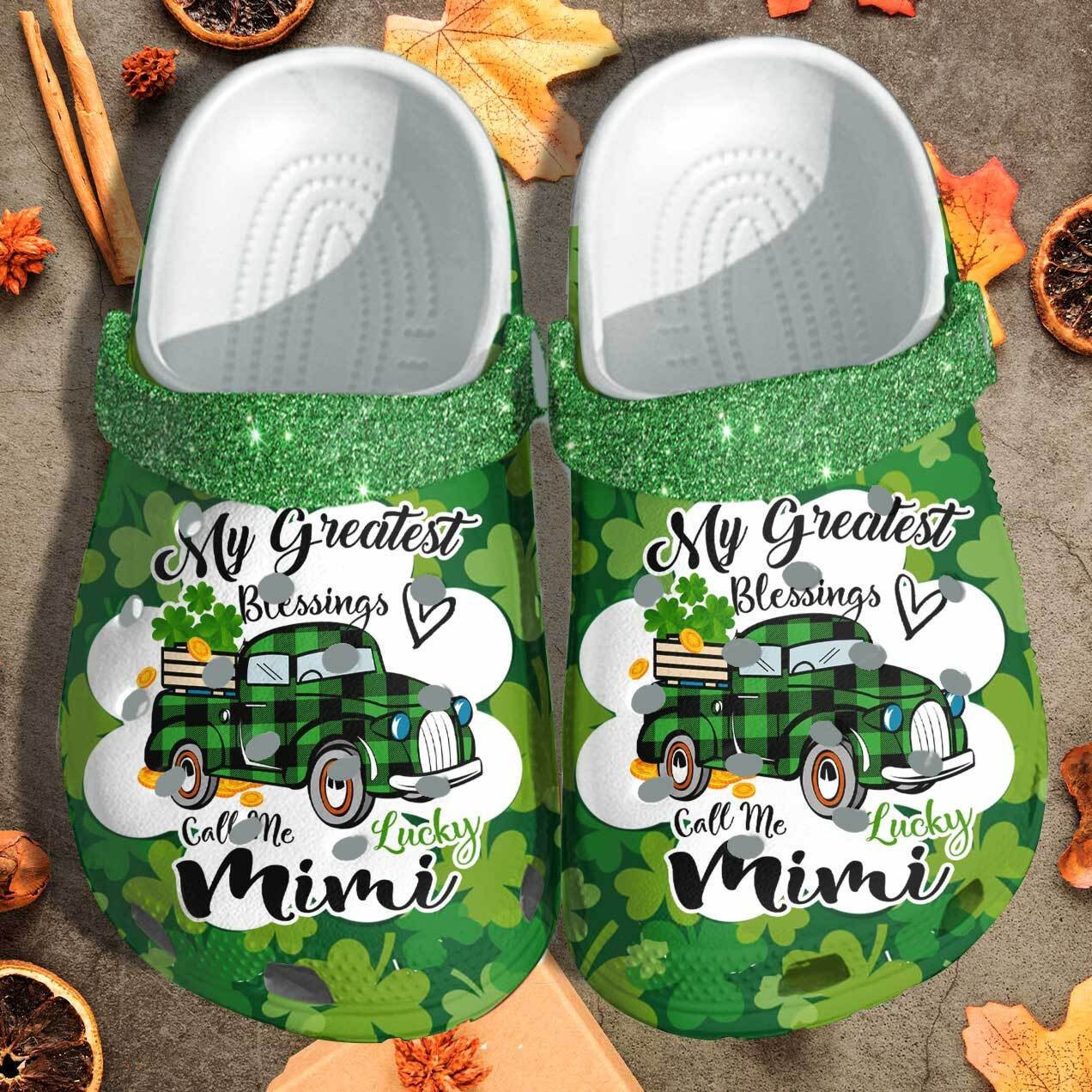 Lucky Mimi Blessings Patricks Day Shoes - Irish Shoes Merch 2022 Crocs Clogs Gifts