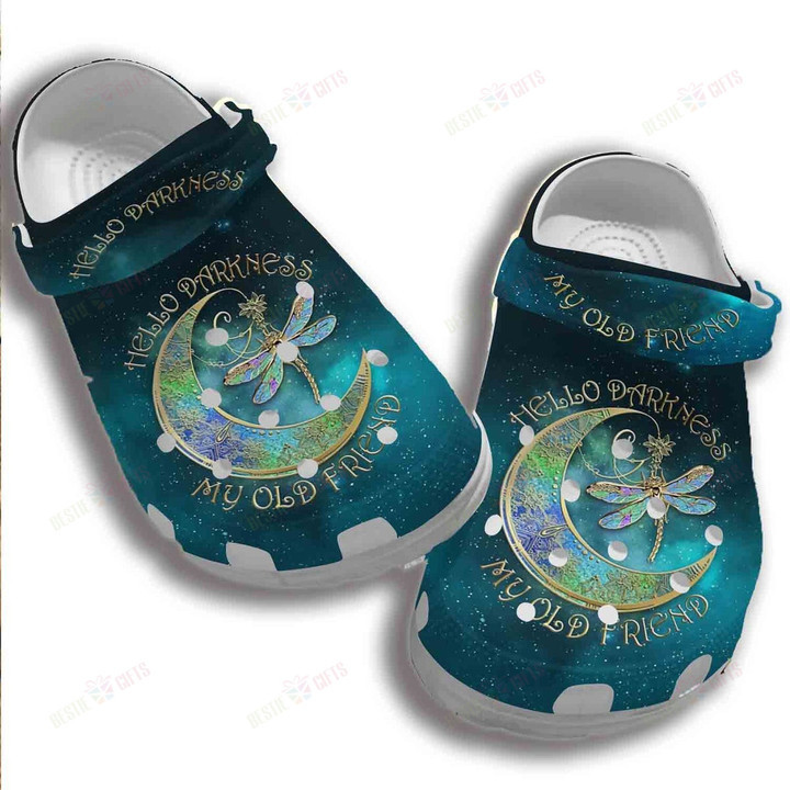 Magical Moon Dragonfly Crocs Classic Clogs Shoes