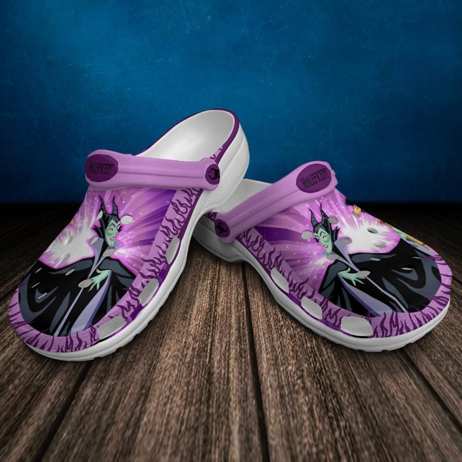 Maleficent For Men And Women Gift For Fan Classic Water Rubber Crocs Clog Shoes Comfy Footwear