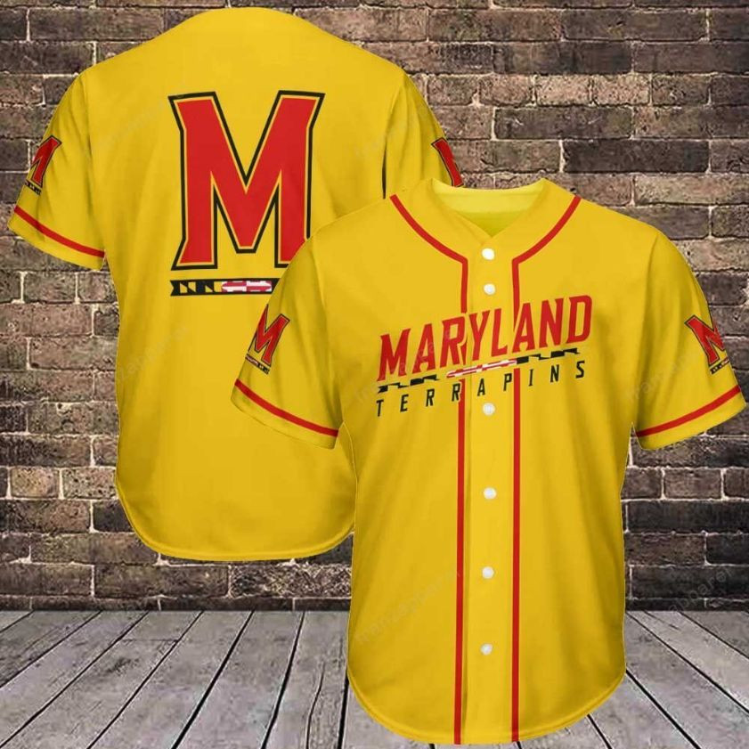 Maryland Terrapins Personalized 3d Baseball Jersey