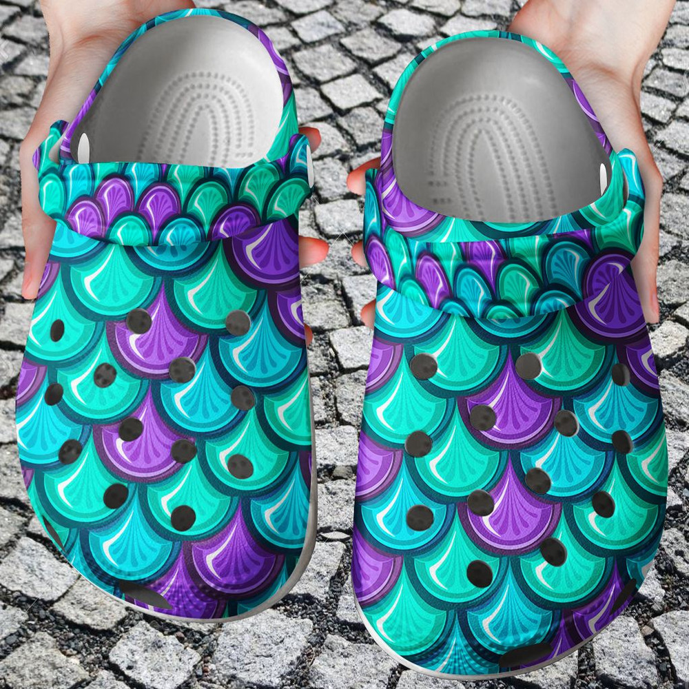Mermaid Crocs – Mermaid Fins Colorful Crocs For Men And Women