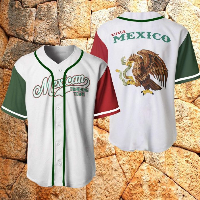 Mexican Drinking Team Personalized 3d Baseball Jersey