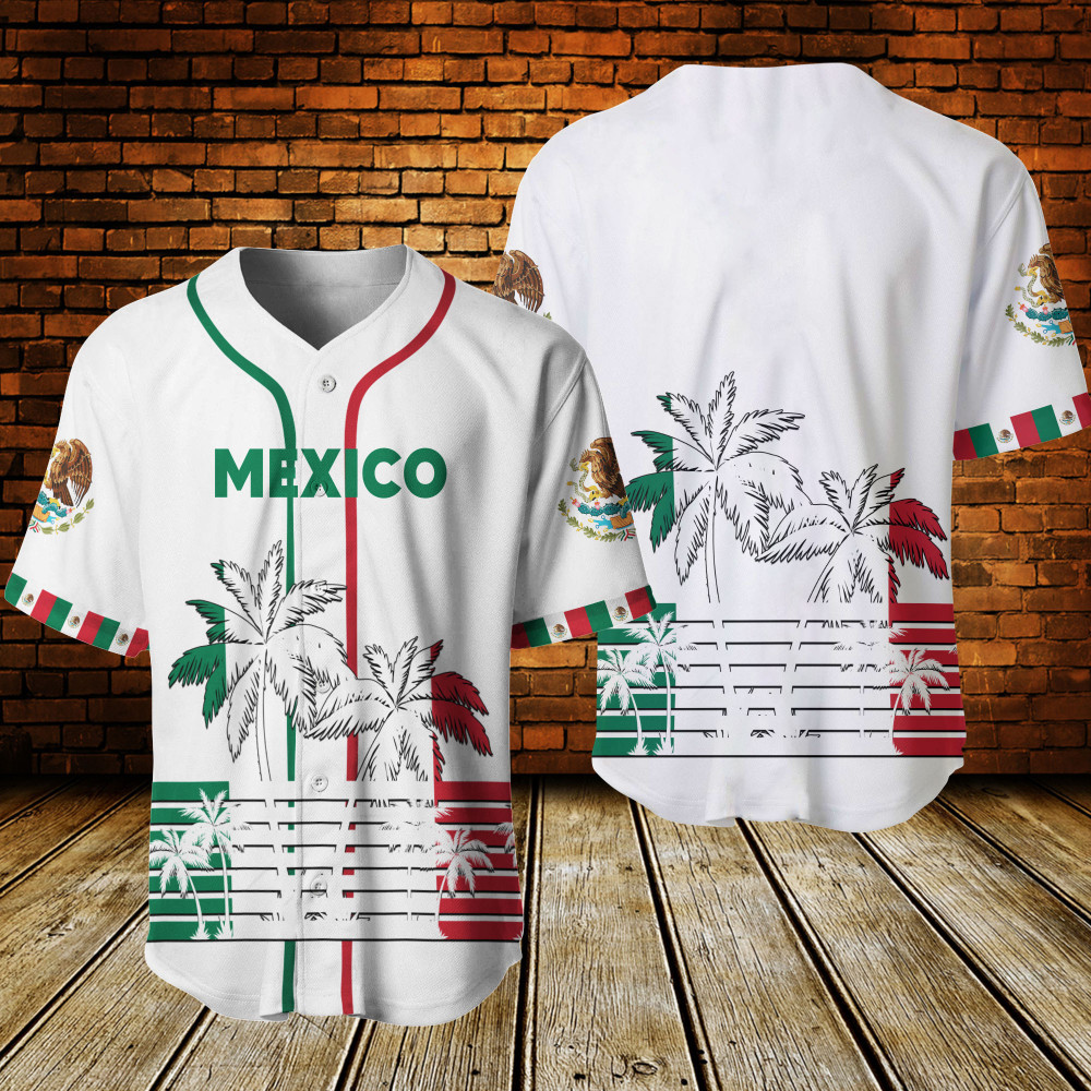 Mexico White Baseball Jersey