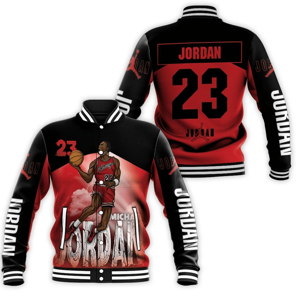 Michael Jordan 23 Chicago Bull Legend Of Nba Baseball Jacket for Men Women