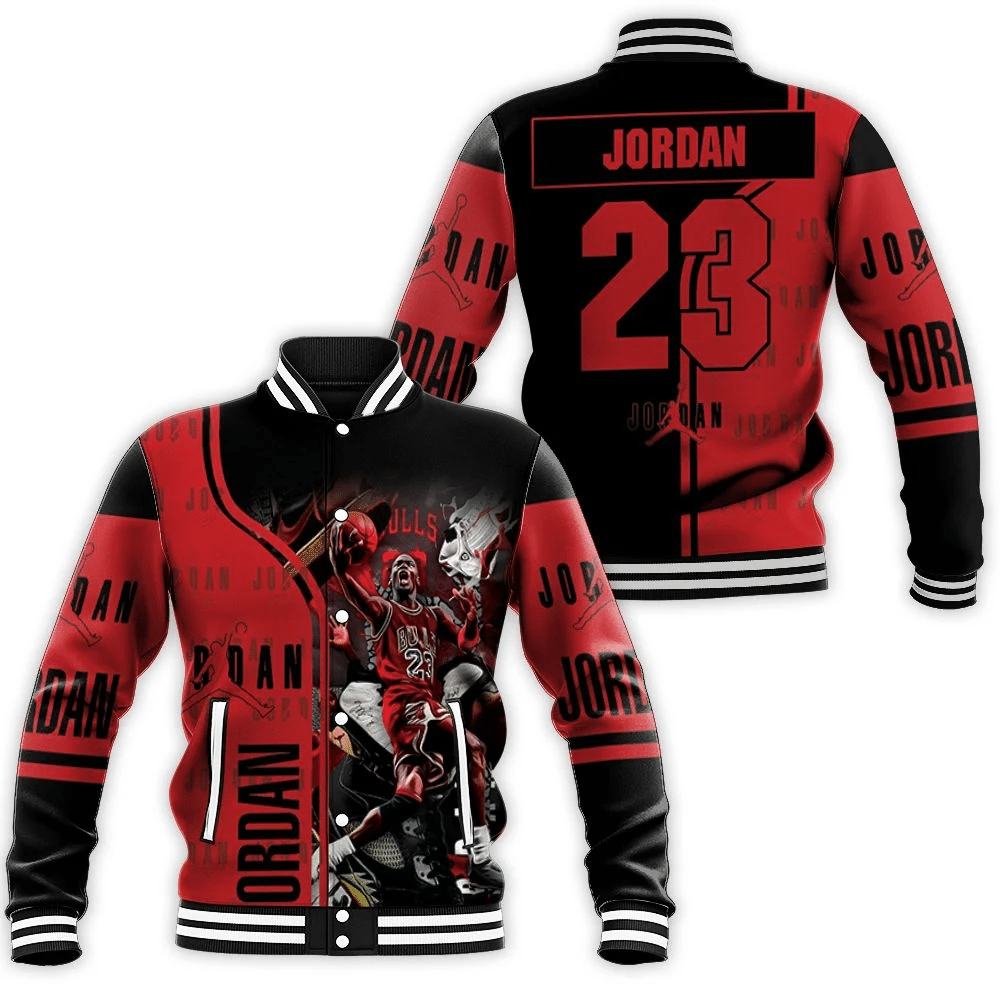 Michael Jordan 23 Chicago Bulls Legend Baseball Jacket for Men Women