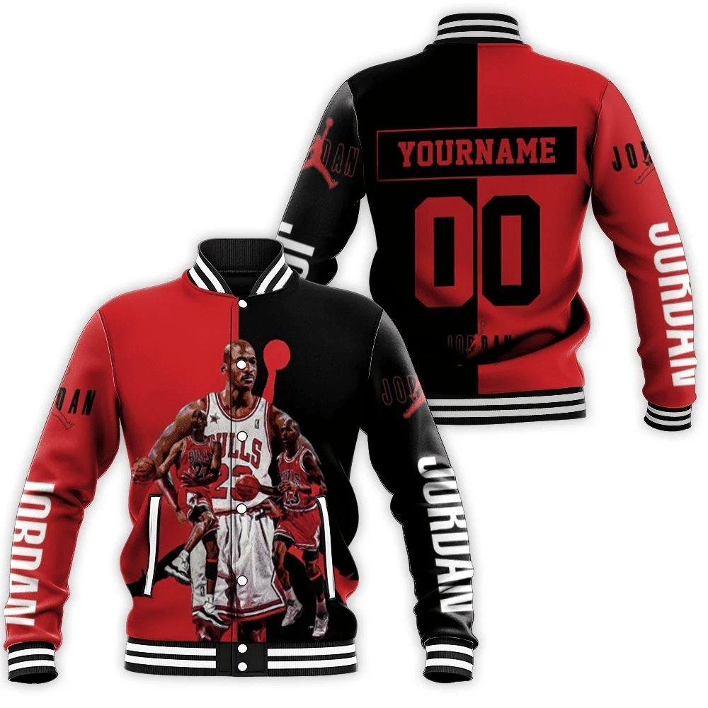 Michael Jordan Chigago Bulls 23 Legend Baseball Jacket for Men Women