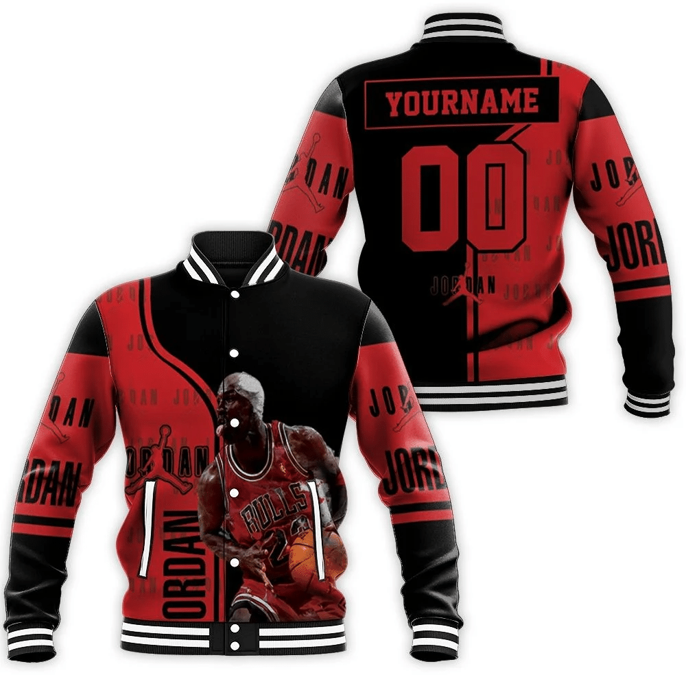 Michael Jordan Legend Of Chicago Bulls Nba Baseball Jacket for Men Women