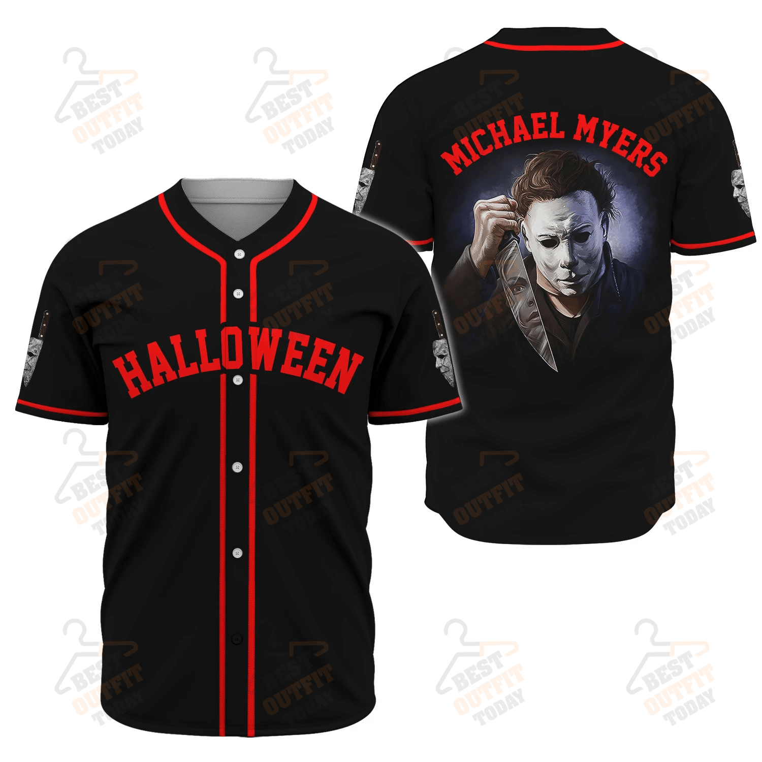 Michael Myers Halloween Baseball Jersey