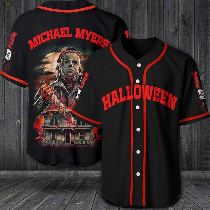 Michael Myers Halloween Horror Movies 456 Gift For Lover Baseball Jersey