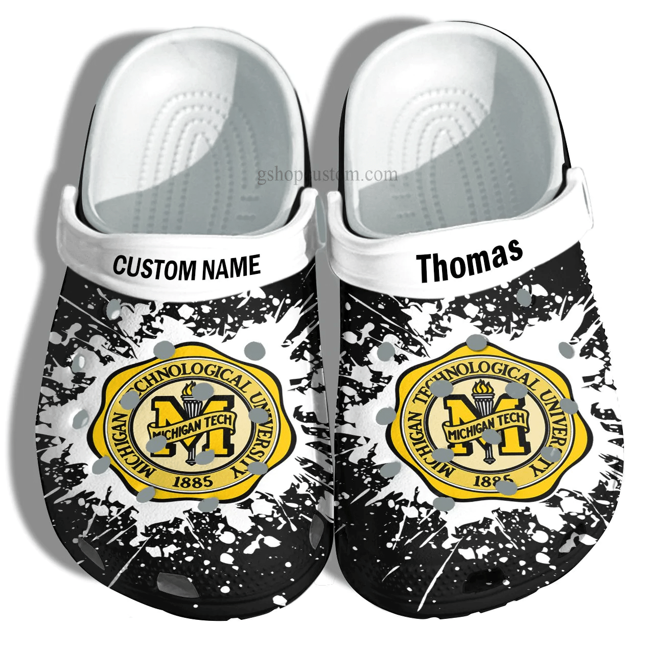 Michigan Technological University Graduation Gifts Croc Shoes Customize- Admission Gift Crocs Shoes For Men Women