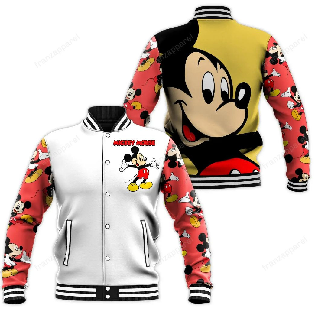 Mickey Baseball Jacket 06 Personalized 3d Baseball Jersey for Men Women