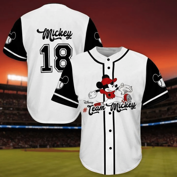 Mickey Mouse 18 Disney Player Gift For Lover Baseball Jersey, Unisex Jersey Shirt for Men Women