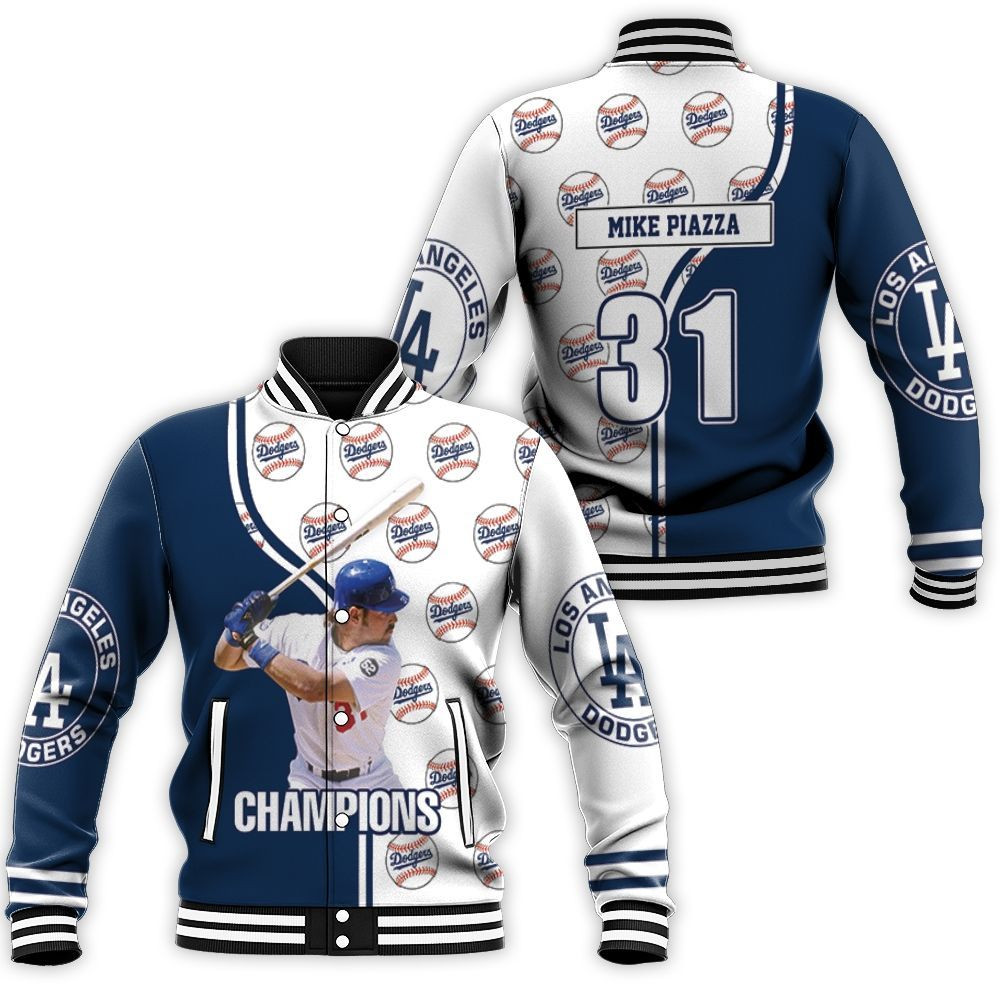 Mike Piazzas Los Angeles Dodgers Baseball Jacket for Men Women