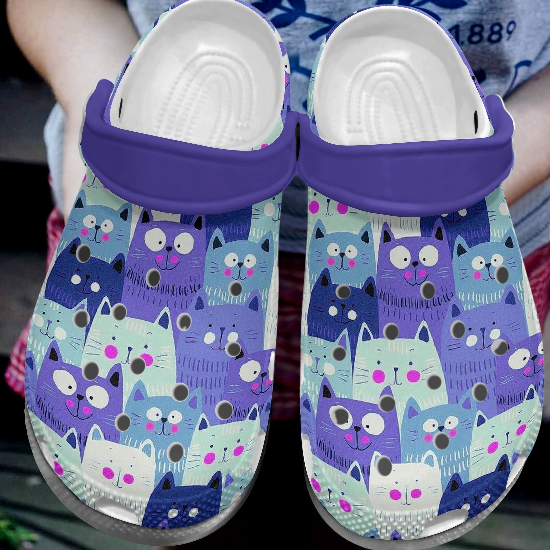 Mini Cats Shoes Crocbland Clog Crocs Birthday Gift For Kids Children