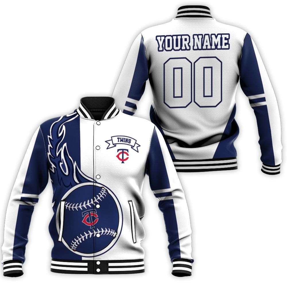 Minnesota Twins 3d Personalized Baseball Jacket for Men Women