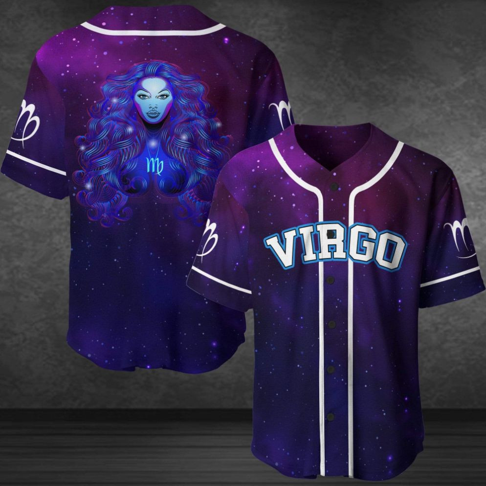 Miraculous Galaxy Zodiac Gift For Virgo Sign 3d Personalized 3d Baseball Jersey 030621h, Unisex Jersey Shirt for Men Women