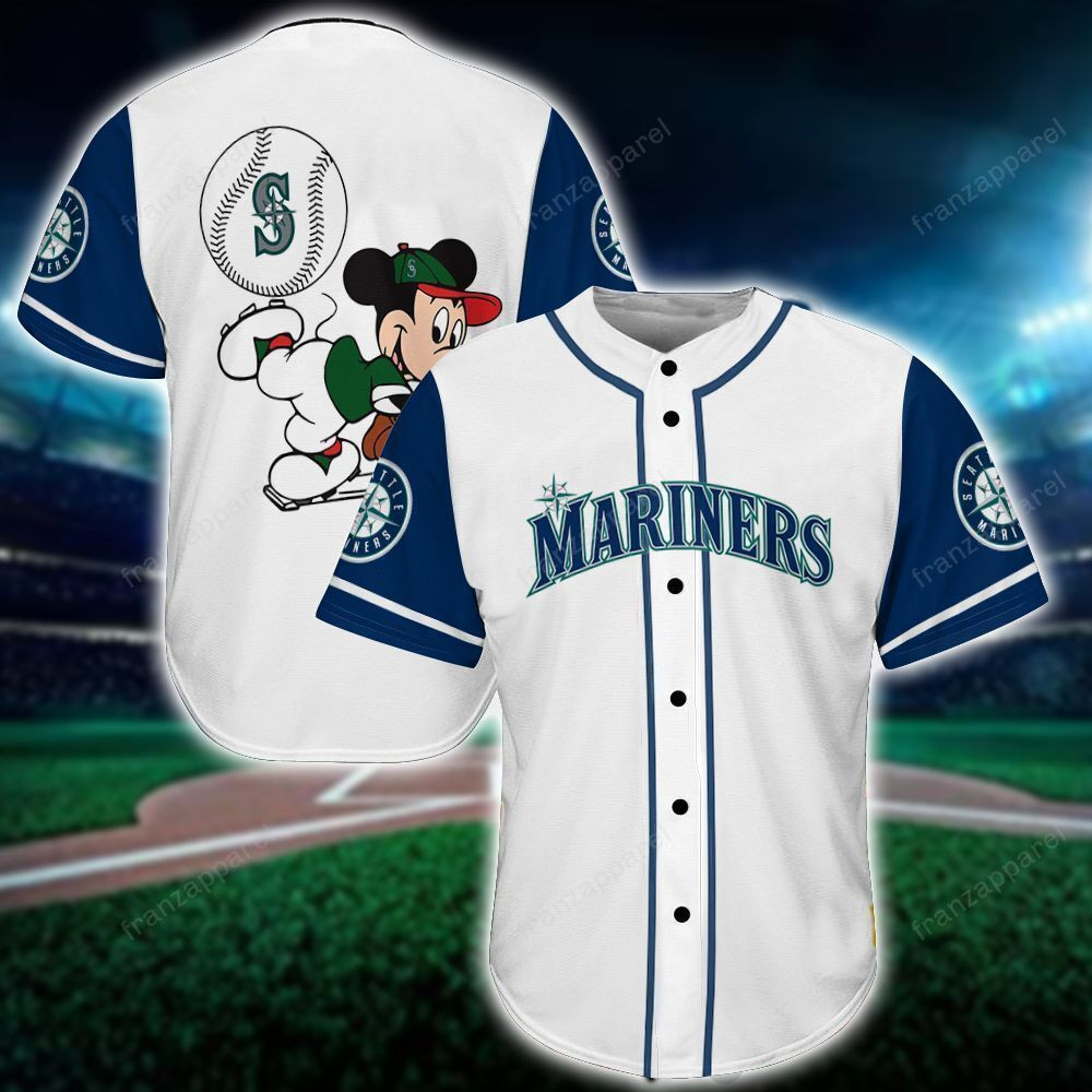 Mk Seattle Mariners Personalized 3d Baseball Jersey 31
