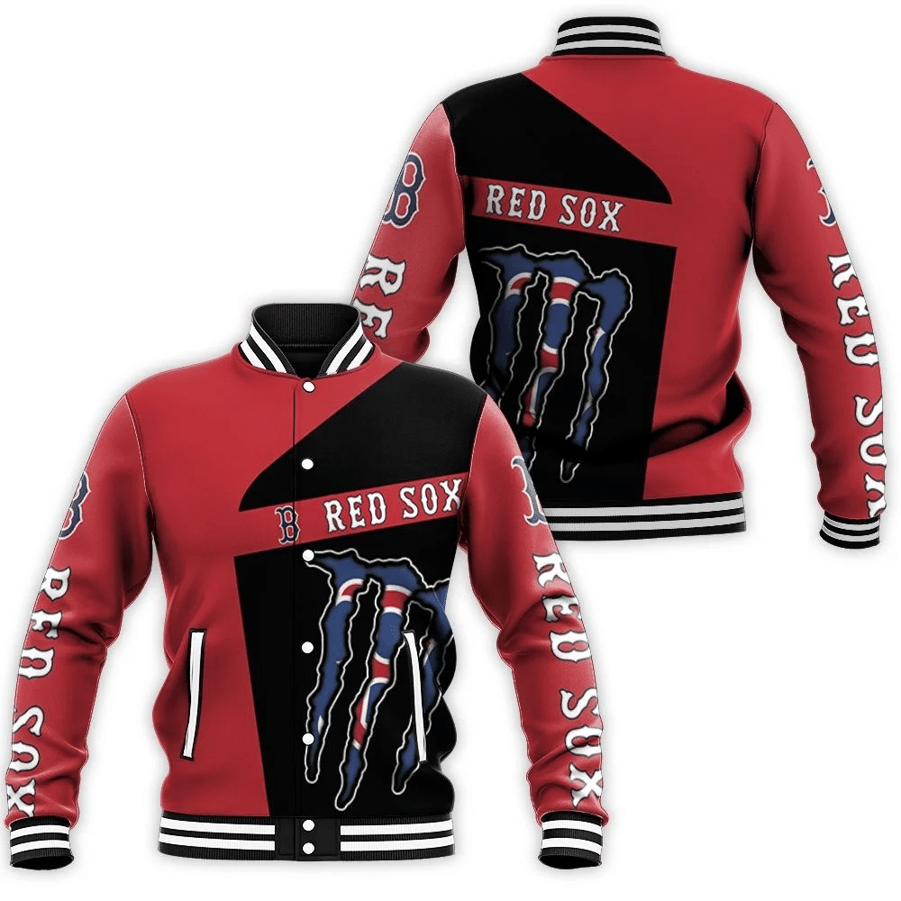 Monster Energy Boston Red Sox Baseball Jacket for Men Women