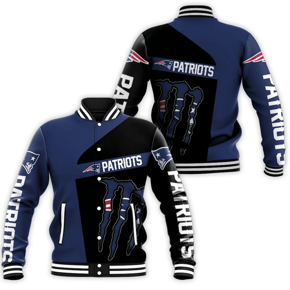 Monster Energy New England Patriots Baseball Jacket for Men Women