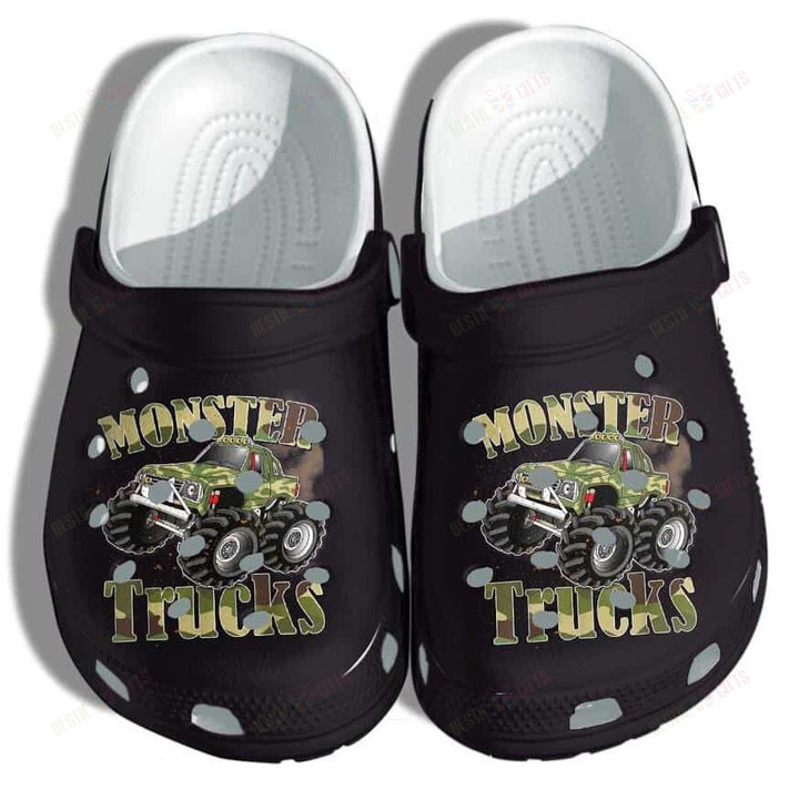 Monster Trucks Camo Truck Car Crocs Classic Clogs Shoes