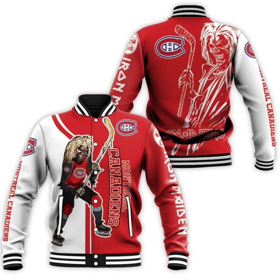 Montreal Canadiens And Zombie For Fans Baseball Jacket for Men Women