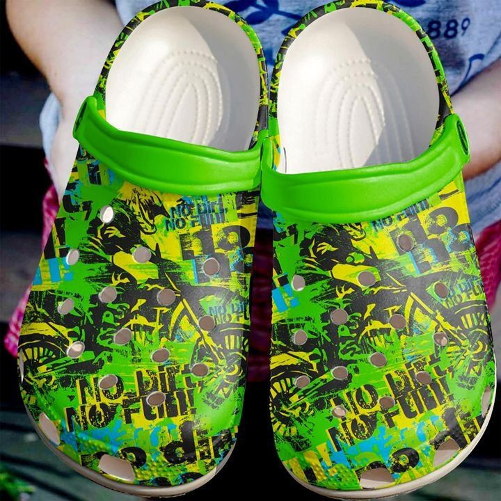 Motor Dirt Fun Rubber Crocs Clog Shoes Comfy Footwear