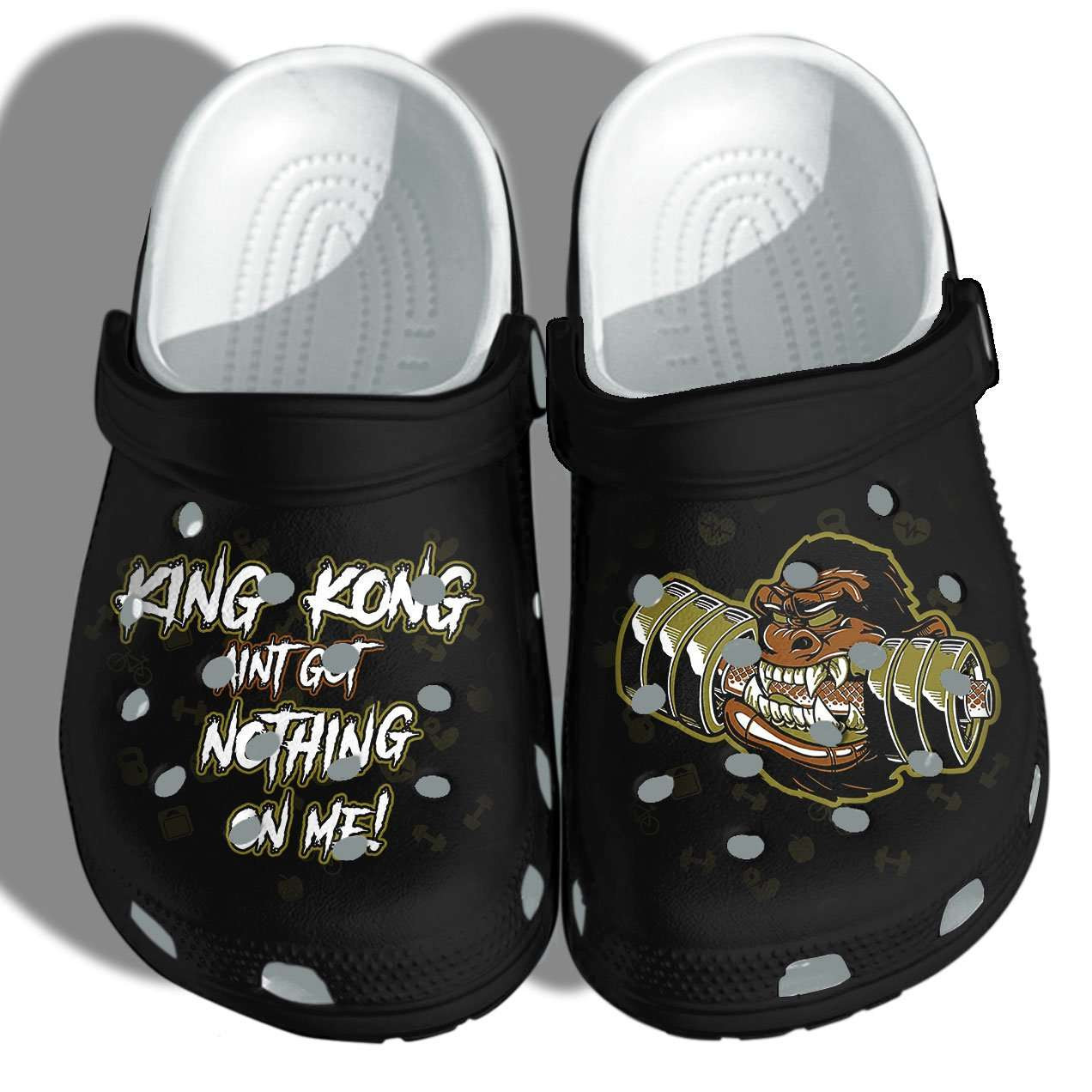 Muscle Gym King Kong Gymer Lift Crocs Crocband Clog Shoes