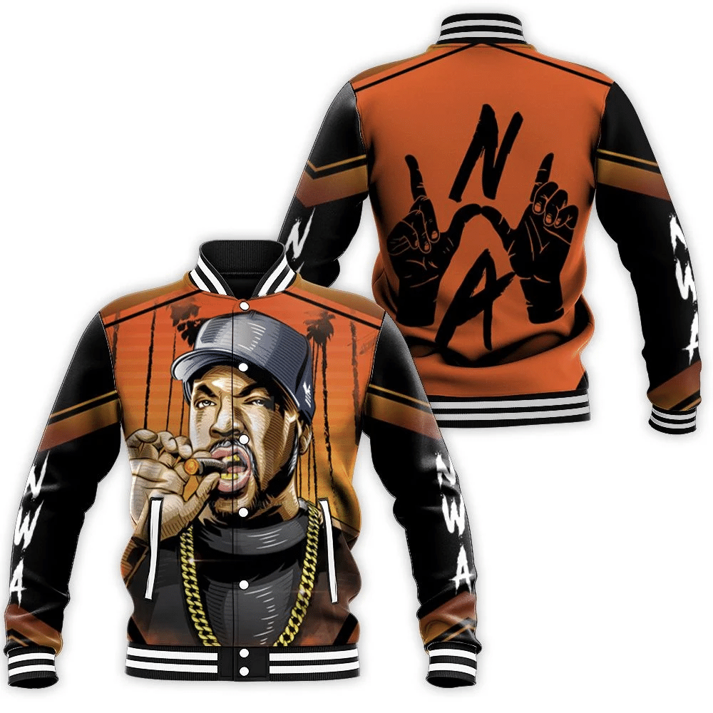 NWA Ice Cube Rapper Baseball Jacket for Men Women