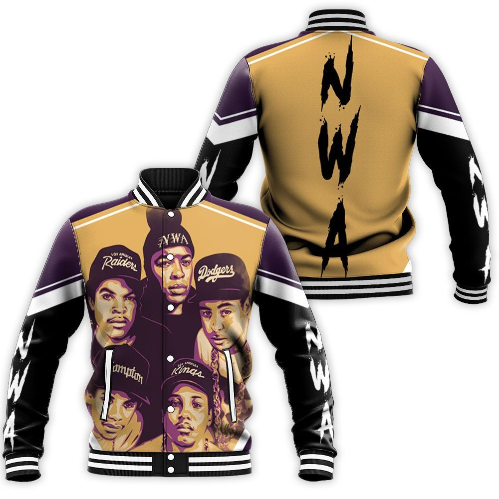 NWA Legendary Rappers Baseball Jacket for Men Women