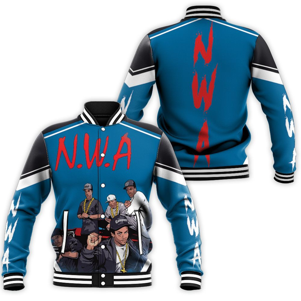 NWA Member Groups Baseball Jacket for Men Women