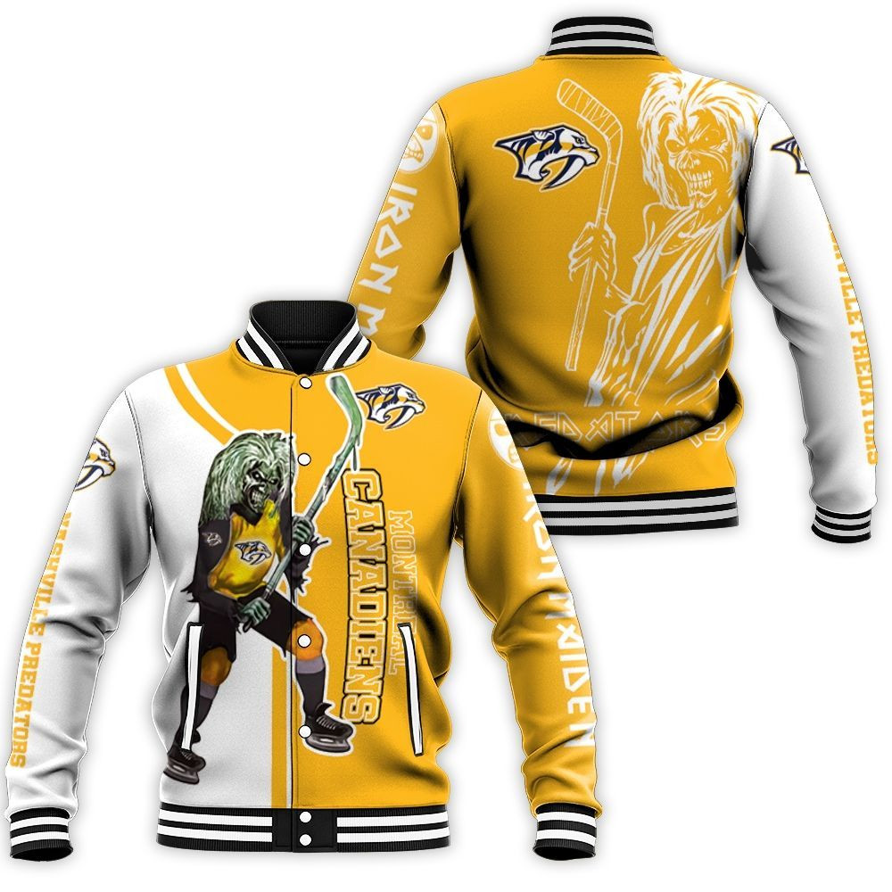 Nashville Predators And Zombie For Fans Baseball Jacket for Men Women