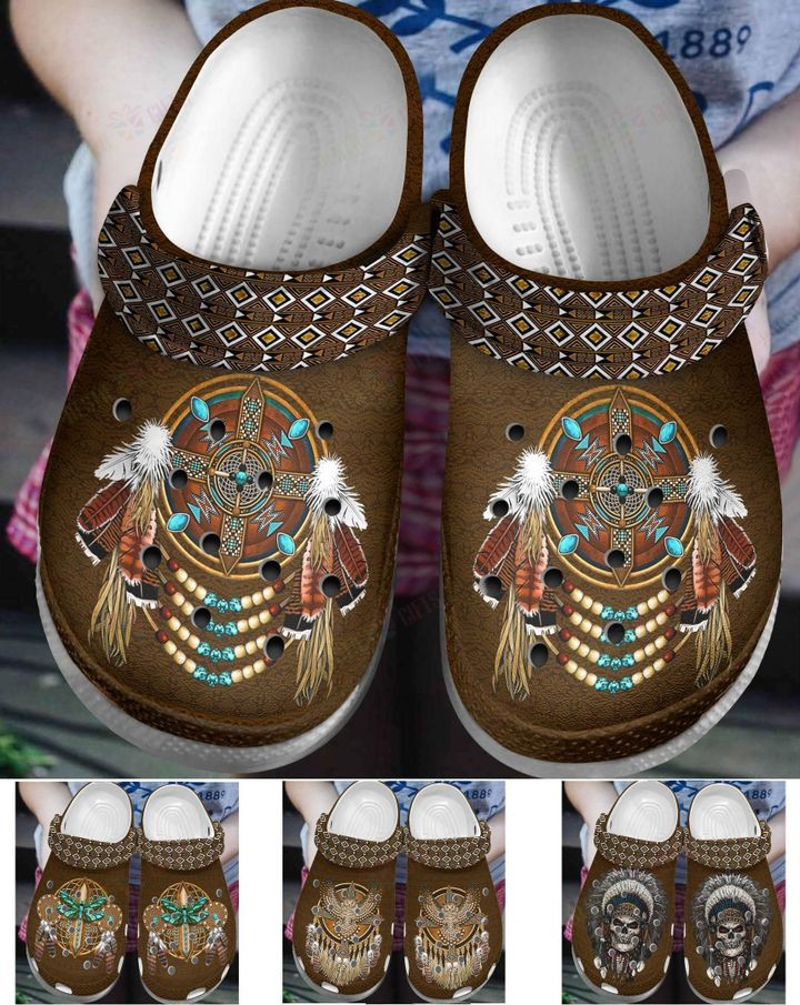 Native American 4 Versions Crocs Classic Clogs Shoes