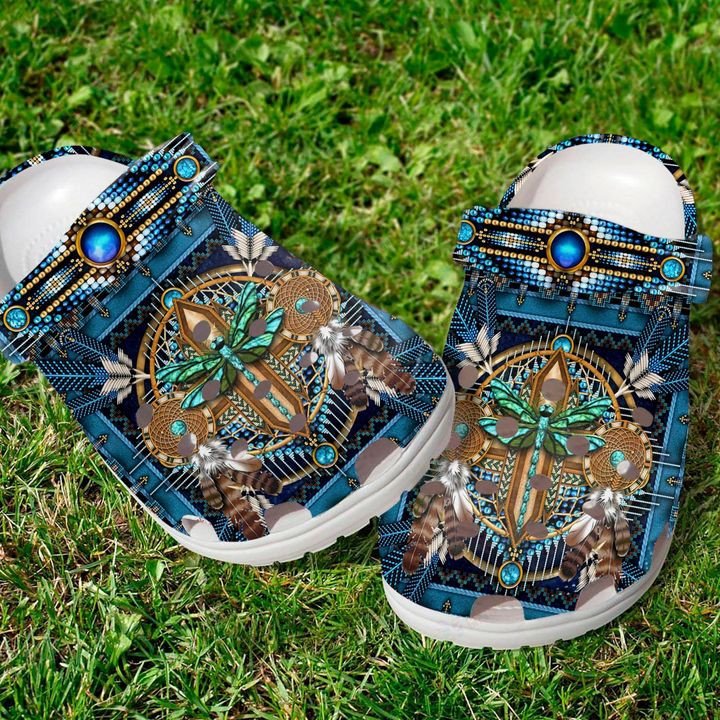 Native American Crocs Classic Clogs Shoes PANCR0458