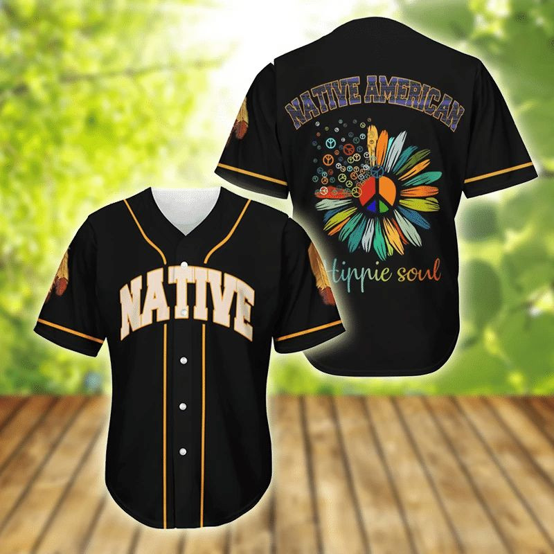 Native Hippie Gift For Lover Baseball Jersey